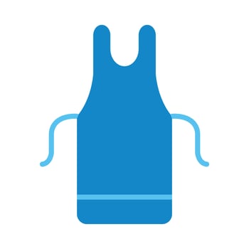 Apron Flat Icon Design vector