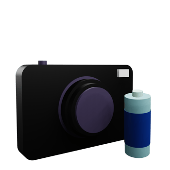 3 D illustration of camera battery icon png