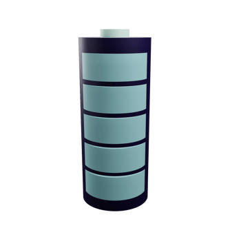 3 D illustration of full battery icon png
