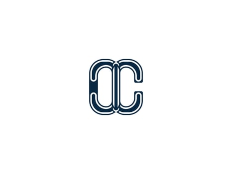 Creative dc letter monogram business logo design vector