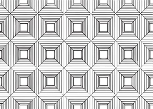 geometric abstract waves seamless pattern background black and white vector