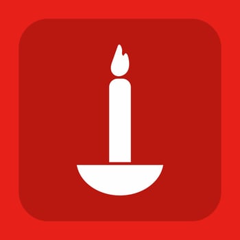 Candle Illustration Icon vector