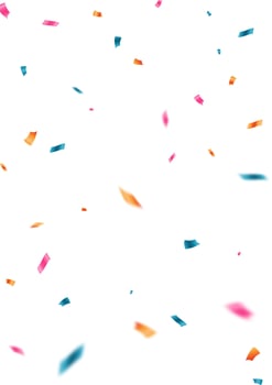 Colorful confetti background that zig-zags falling for the celebration. festival decoration illustration vector