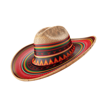 Mexican Hat on Transparent Background png