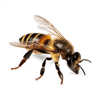 a bee on a transparent background png