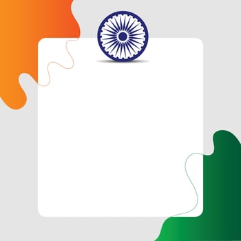 Happy Independence Day and Republic Day Social Media Post Greeting Background with copy space for text vector