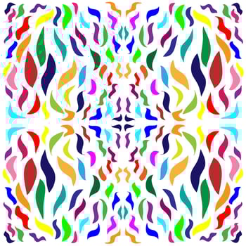 Beautiful background in the form of an abstract pattern of multi-colored wavy lines vector