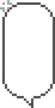 8bit retro game pixel speech bubble balloon icon sticker memo keyword planner text box banner png