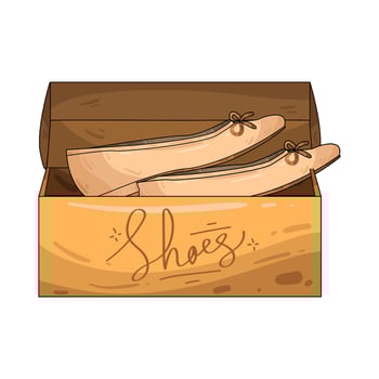 Illustration of flat shoes vector