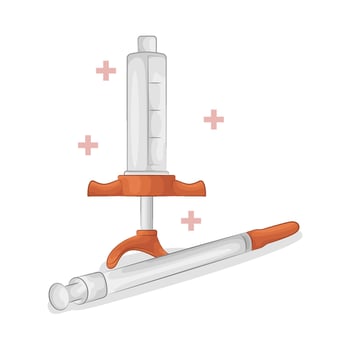 Illustration of syringe vector