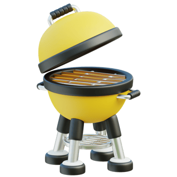 Barbeque Grill 3d illustration png