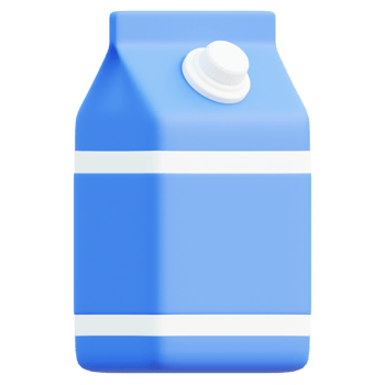 Milk 3d illustration png