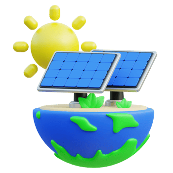 Solar Panel 3d illustration png