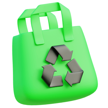 Eco Bag 3d illustration png