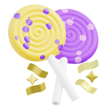 Candy 3d illustration png