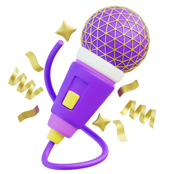 Karaoke 3d illustration png