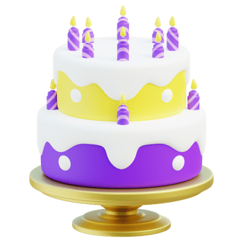 Cake 3d illustration png