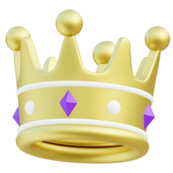 Crown 3d illustration png