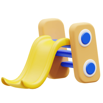 Children Slide 3d illustration png