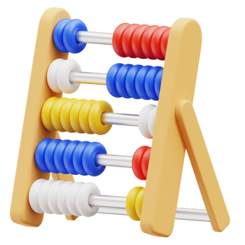 Abacus 3d illustration png