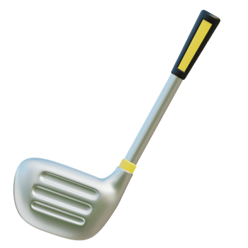 Golf Stick 3d illustration png
