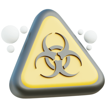Biological Hazard 3d illustration png