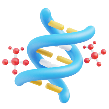 Dna 3d illustration png