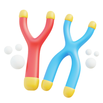 Chromosome 3d illustration png