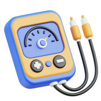 Voltmeter 3d illustration png