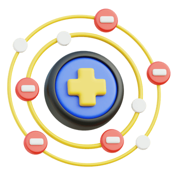 Proton 3d illustration png
