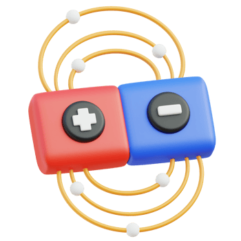 Magnet Field 3d illustration png
