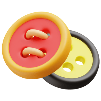 Buttons 3d illustration png
