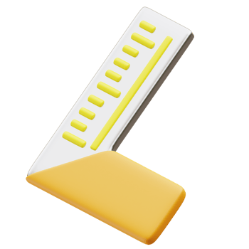 Ruler 3d illustration png