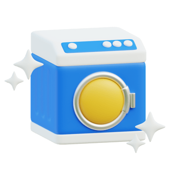 Washing Machine 3d illustration png
