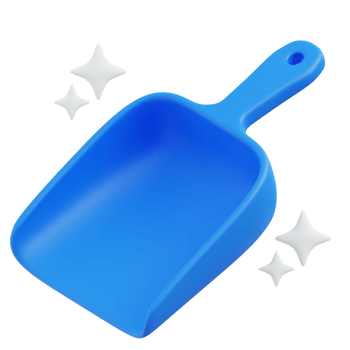 Dustpan Garbage 3d illustration png