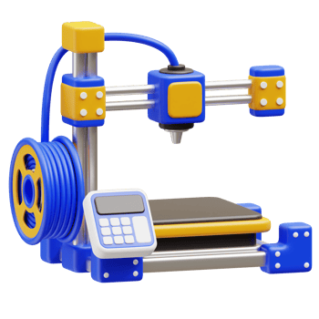 Fdm Mini 3D Printer 3d illustration png