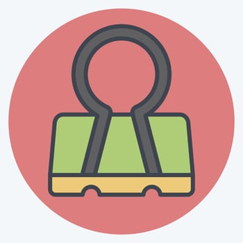 Icon Binder. related to Office symbol. color mate style. simple design illustration vector