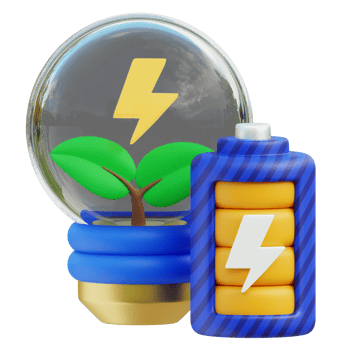 Green Energy 3d illustration png