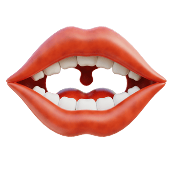 Mouth 3d illustration png