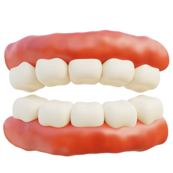 Teeth 3d illustration png