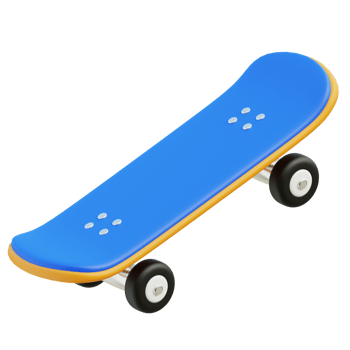 Skateboard 3d illustration png