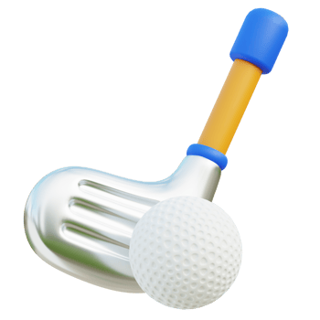 Golf 3d illustration png