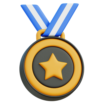 Medal 3d illustration png