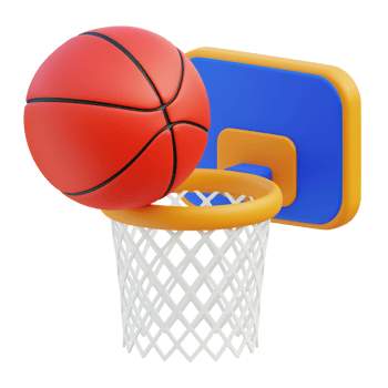 Basketball 3d illustration png