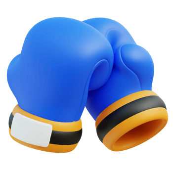 Boxing 3d illustration png