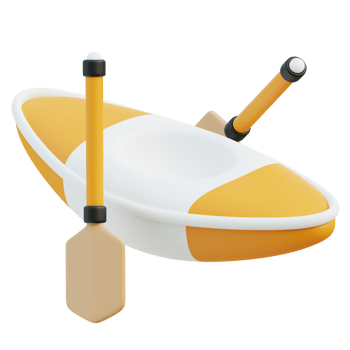 Canoe Sprint 3d illustration png