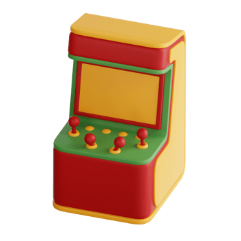 arcade machine 3d illustration png