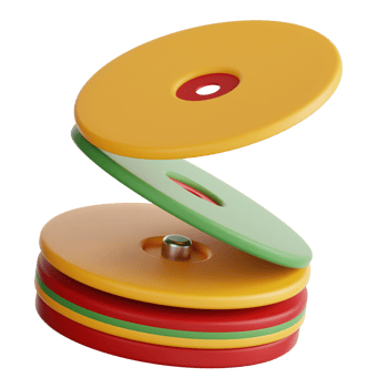 compact disk 3d illustration png