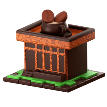 Coffee Shop 3d illustration png