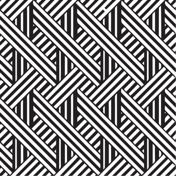 Abstract pattern seamless background black and white vector